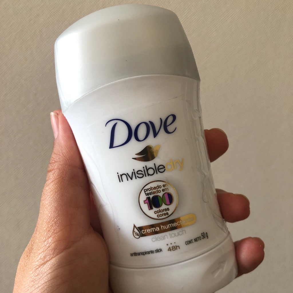 DOVE - Antitranspirante stick INVISIBLE DRY con 1/4 crema humectante 48h x 50 g