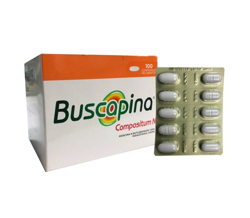 BUSCAPINA  COMPOSITUM N - Comp. Recu. caja x 100  - 10 mg + 500 mg