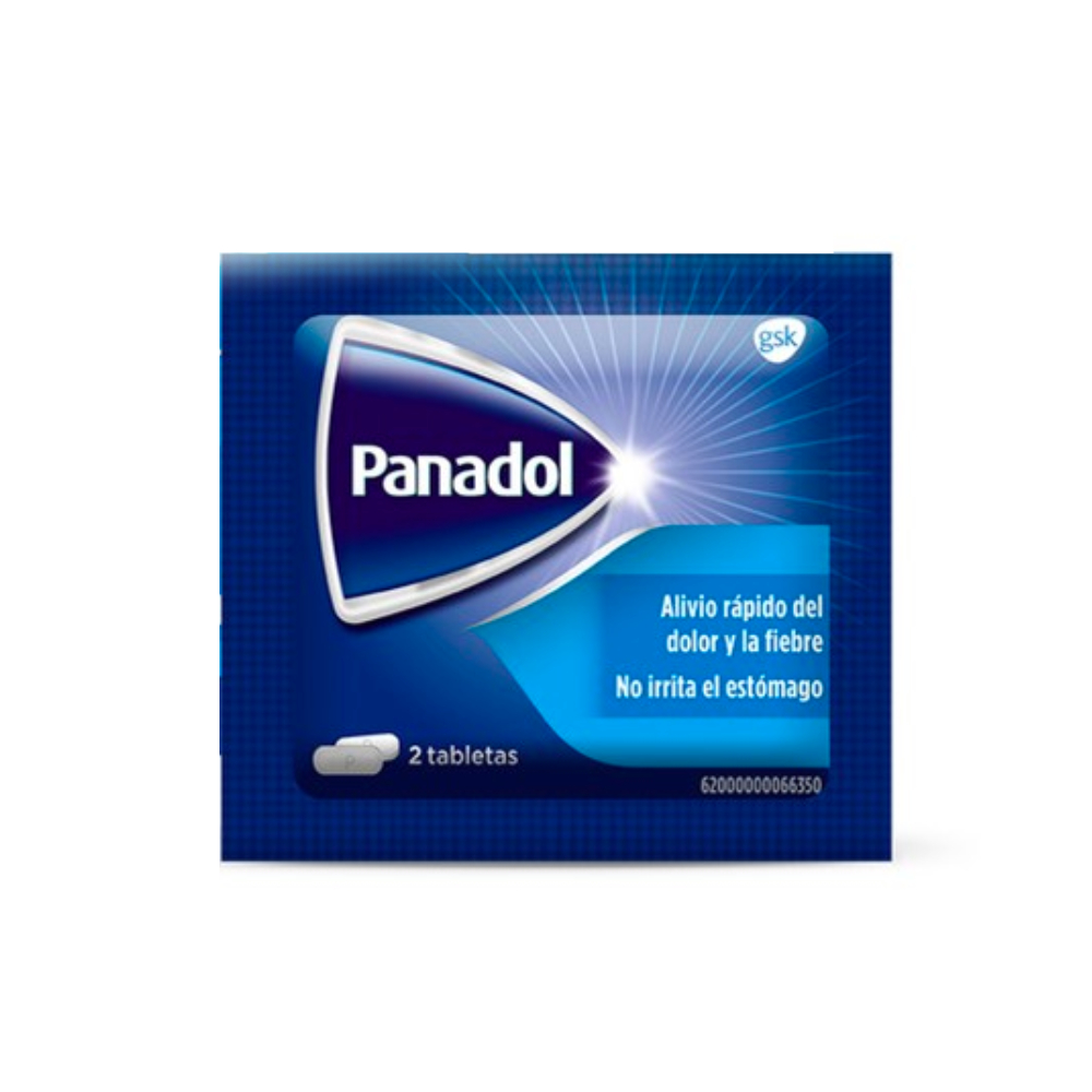 PANADOL - Tabletas caja x 104 (52 sobres x 2 c/u) - 500 mg
