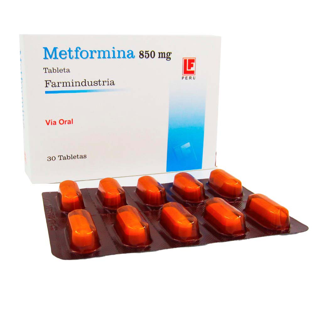 METFORMINA CLORHIDRATO FARMINDUSTRIA - Tabletas caja x 100  - 850 mg