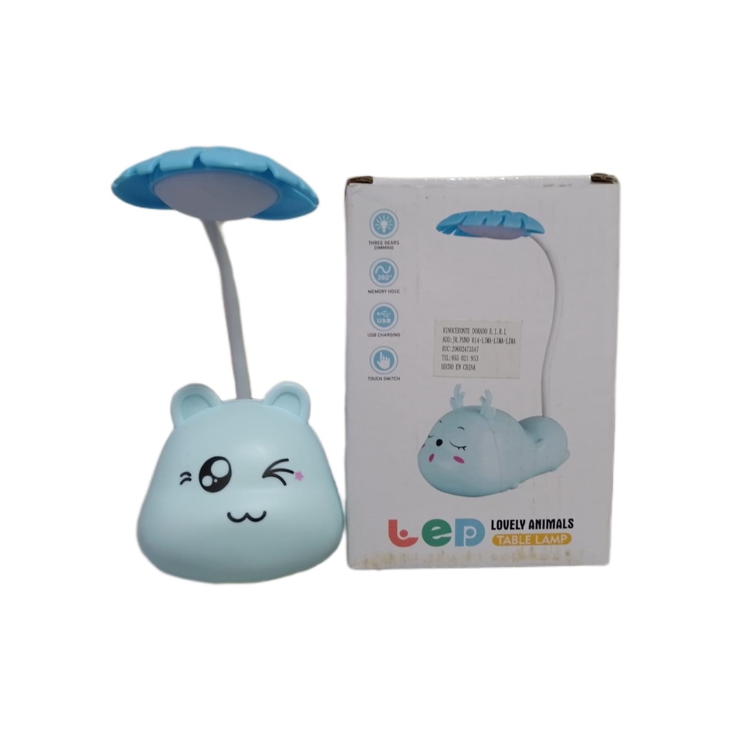 LED - Lampara recargable LOVELY ANIMALS - TABLE LAMP en variedad de colores