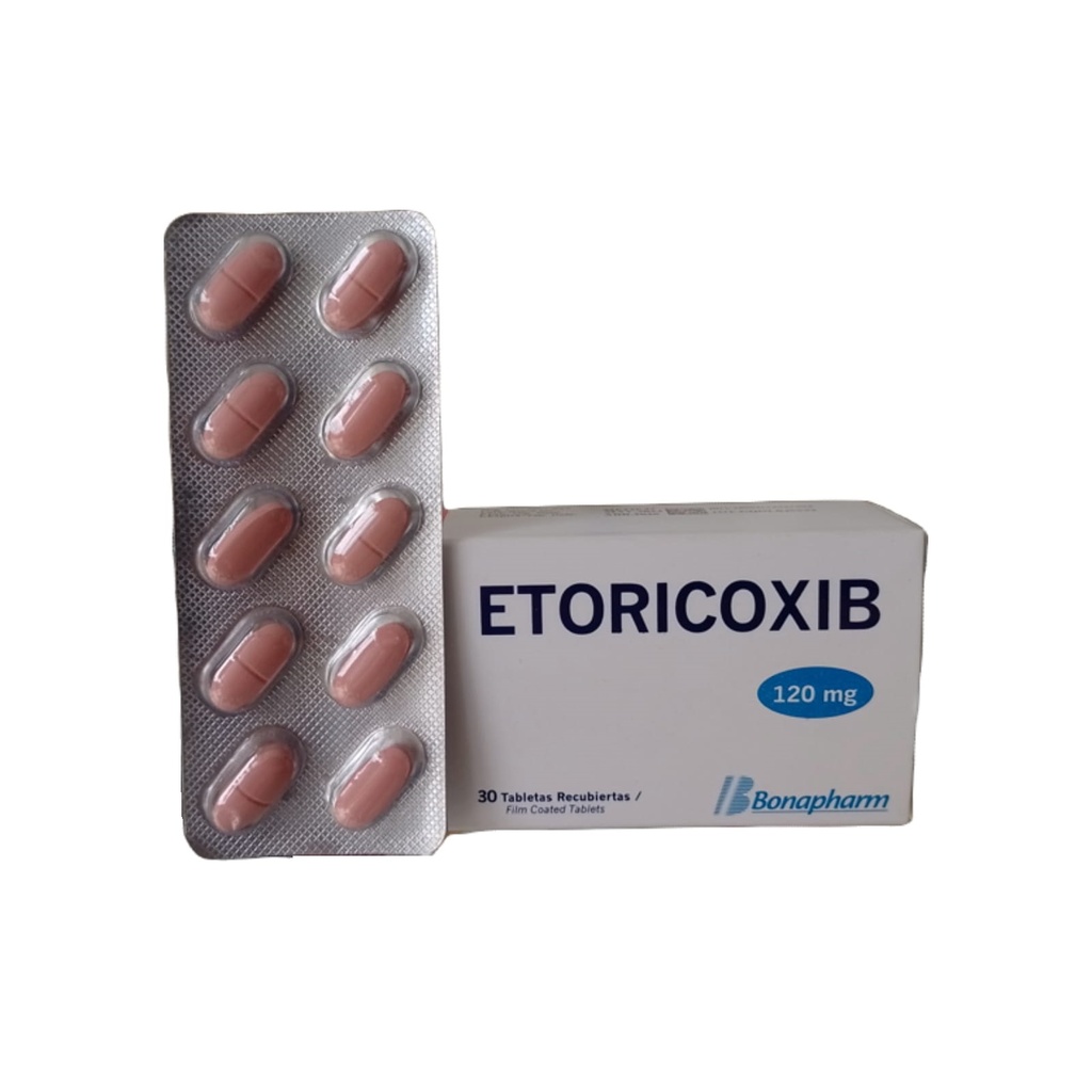 ETORICOXIB BONAPHARM - Tabletas recubiertas caja x 30 - 120 mg