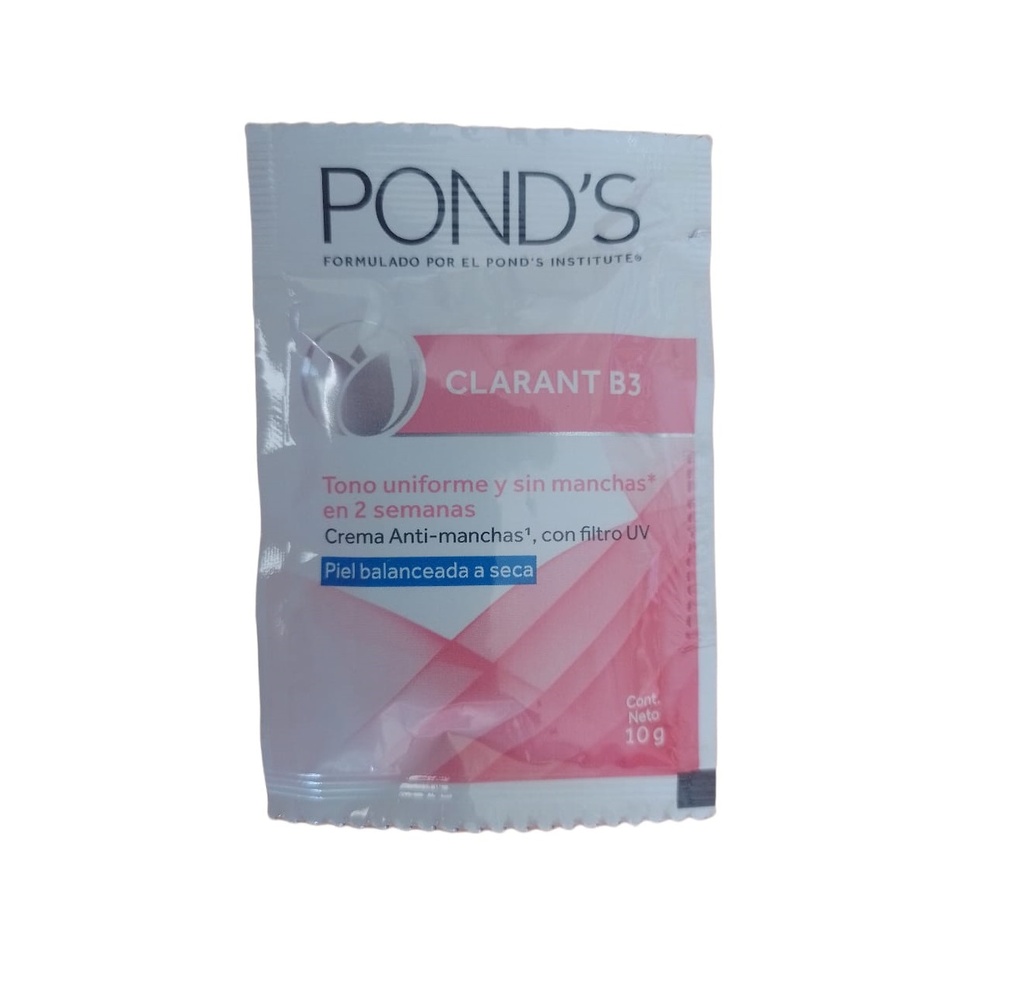 POND'S CLARANT B3 - Crema Anti manchas con filtro UV PIEL BALANCEADA A SECA x 10 g
