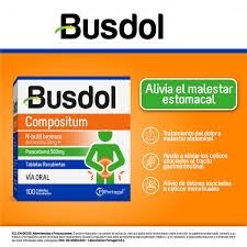 BUSDOL COMPOSITUM - Tabletas recubiertas caja x 100 - 10 mg + 500 mg