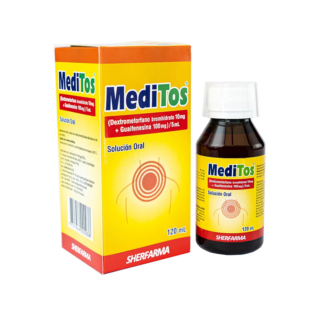 MEDITOS - Solucion oral x 120 mL - 10 mg + 100 mg / 5 mL