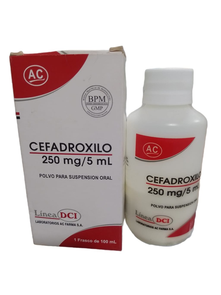 CEFADROXILO - Polvo para suspension oral x 100 mL - 250 mg / 5 mL