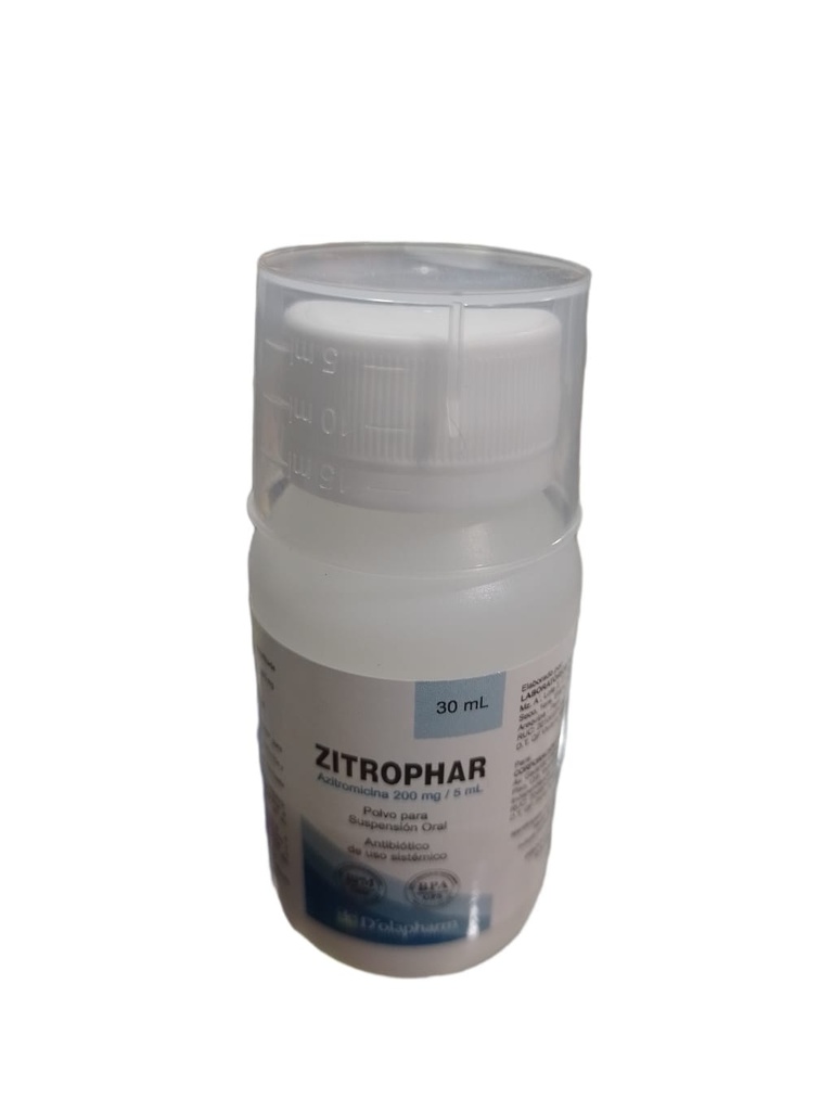 ZITROPHAR - Polvo para suspension oral x 30 mL - 200 mg / 5 mL