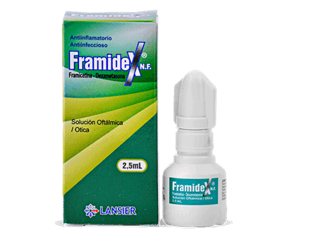 FRAMIDEX NF - Solucion oftalmica - gotas x 2.5 mL - 1 % + 0.1 %