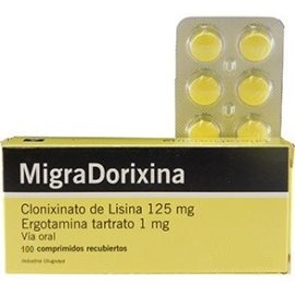 MIGRADORIXINA - Comprimidos recubiertos caja x 100 - 125 mg + 1 mg