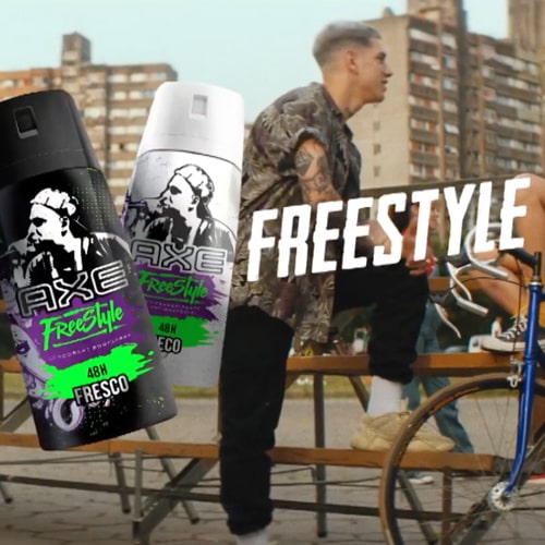 AXE - Desodorante corporal en spray FREE STYLE 48H FRESCO x 97 g / 150 mL