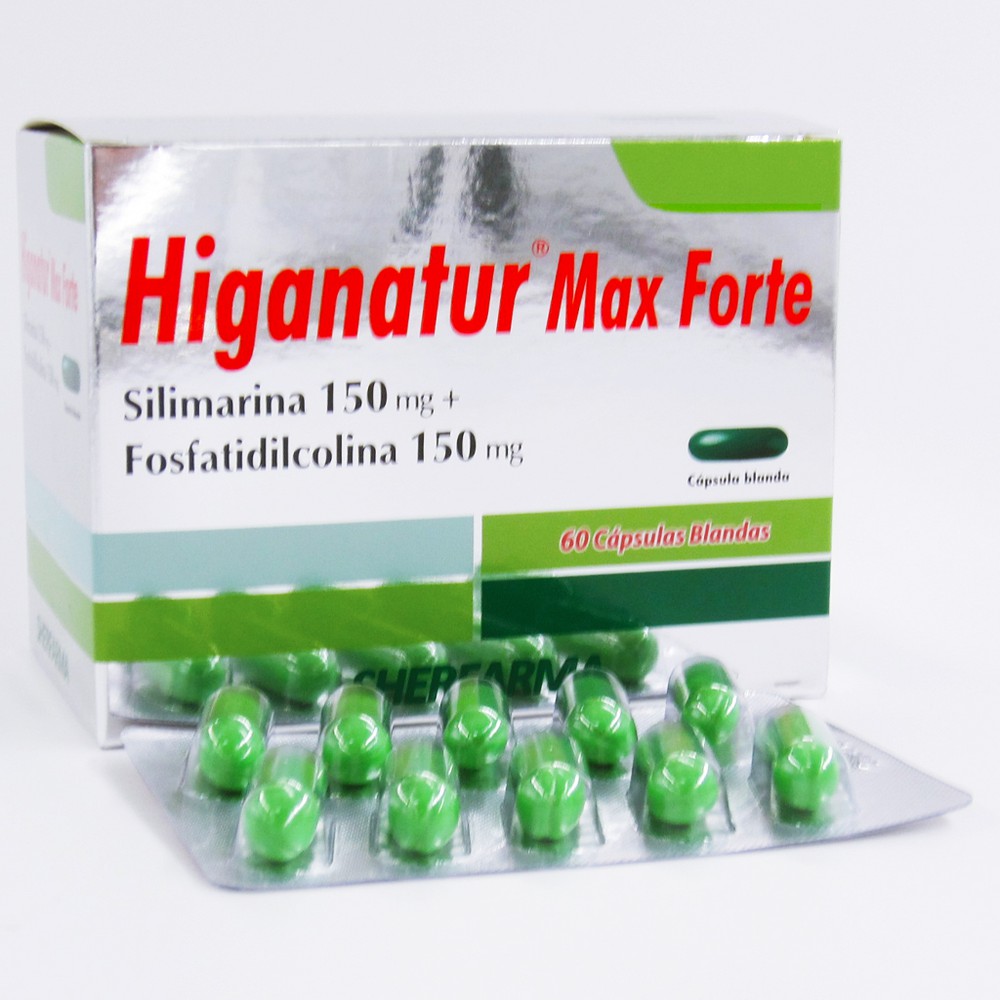 HIGANATUR MAX FORTE - Capsulas blandas caja x 60 - 150 mg + 150 mg