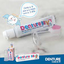 DENTURE BB - Gel de limpieza dental para infantes con XYLITOL 10% - sabor TUTTI FRUTTI 0 - 3 ANOS x 30 g / 25 mL