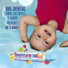 DENTURE BB - Gel de limpieza dental para infantes con XYLITOL 10% - sabor TUTTI FRUTTI 0 - 3 ANOS x 30 g / 25 mL
