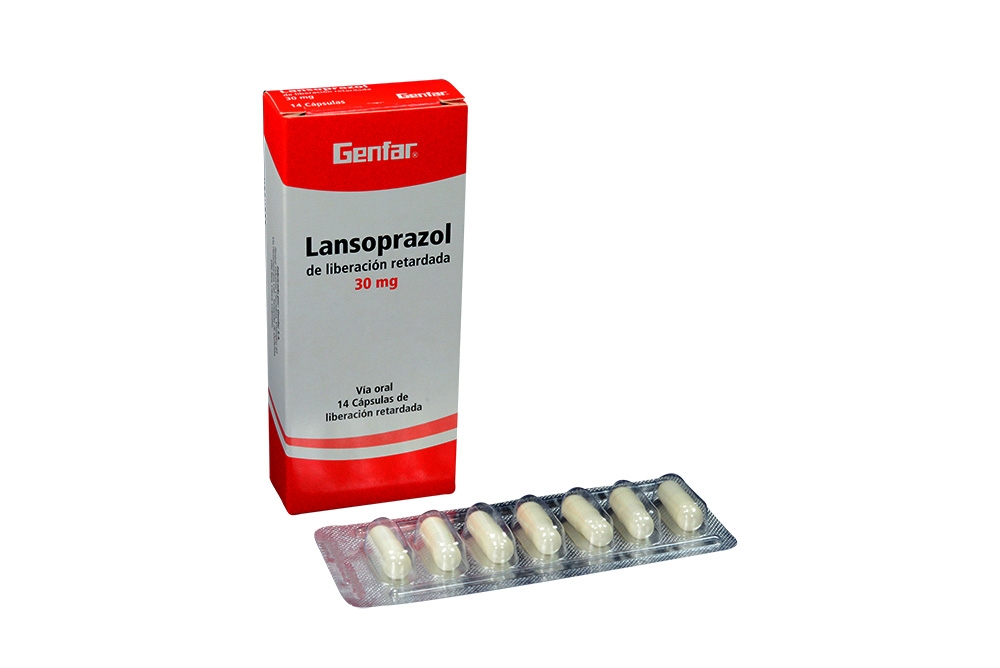 LANSOPRAZOL GENFAR - Capsulas de liberacion retardada caja x 7 - 30 mg