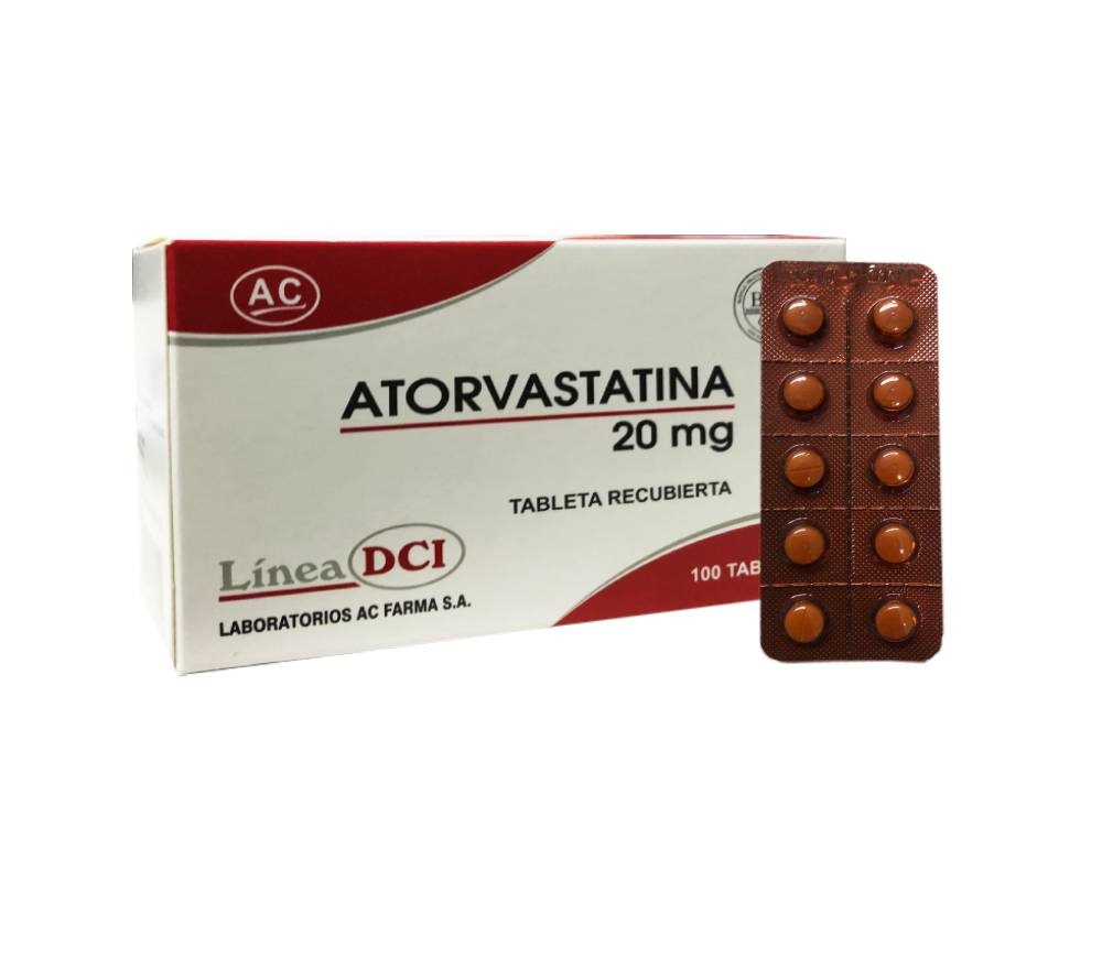 ATORVASTATINA AC FARMA - Tab. caja x 100  - 20 mg