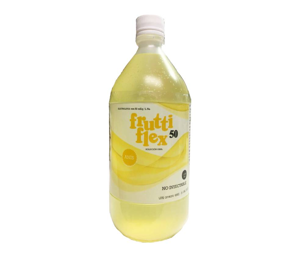 FRUTTI FLEX 50 - Bebida con electrolitos 50 mEq / L Na x 1000 mL