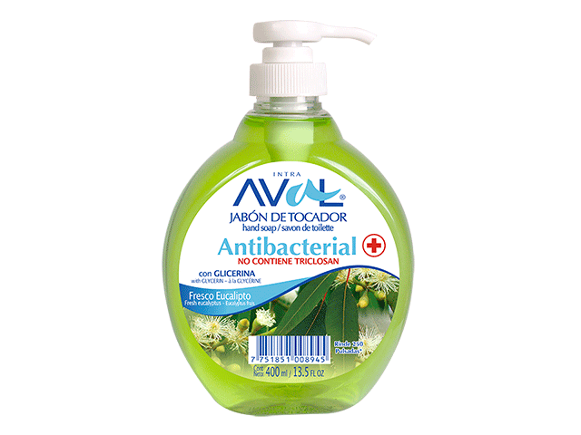 JABON LIQUIDO AVAL - Jabon liquido de tocador con glicerina - ANTIBACTERIAL x 400 mL