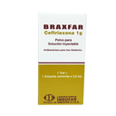 [BRAXFAR] BRAXFAR - Polvo para solucion inyectable - 1 vial + 1 ampolla solvente x 3.5 mL via I.M. - 1 g