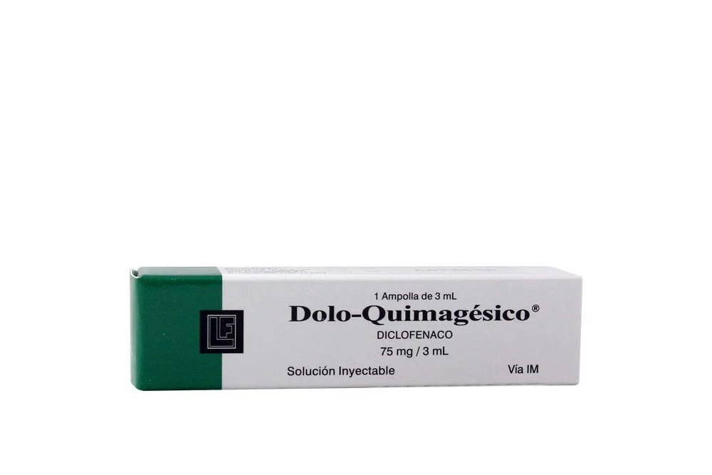 DOLO QUIMAGESICO - Solucion inyectable ampolla caja x 1 via I.M - 75 mg / 3 mL
