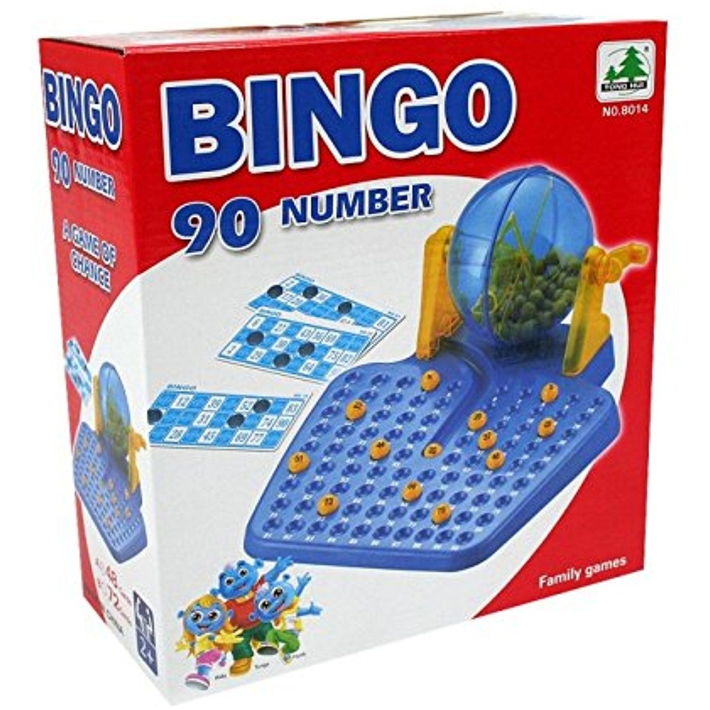 BINGO LOTTO - Bingo lotto de 90 numeros + 48 tarjetas en caja roja