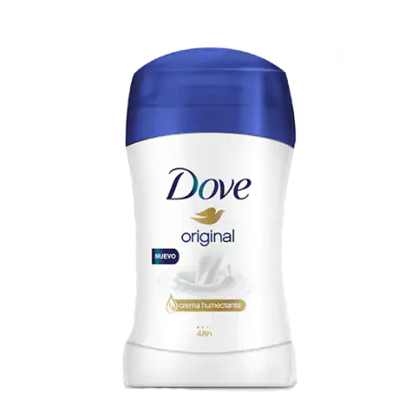 DOVE - Antitranspirante stick ORIGINAL con 1/4 crema humectante 48h x 50 g