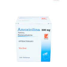 AMOXICILINA FARMINDUSTRIA - Tabletas caja x 100 - 500 mg
