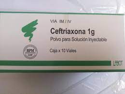 CEFTRIAXONA LABOT - Polvo para solucion inyectable via I.V. - I.M. caja x 10 - 1 g