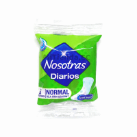 NOSOTRAS DIARIOS - Protectores intimos NOSOTRAS - NORMAL - Tela tipo algodon x 5 unidades