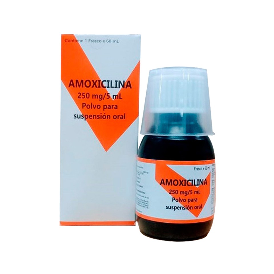 AMOXICILINA JPS - Polvo para suspension oral x 60 mL - 250 mg / 5 mL