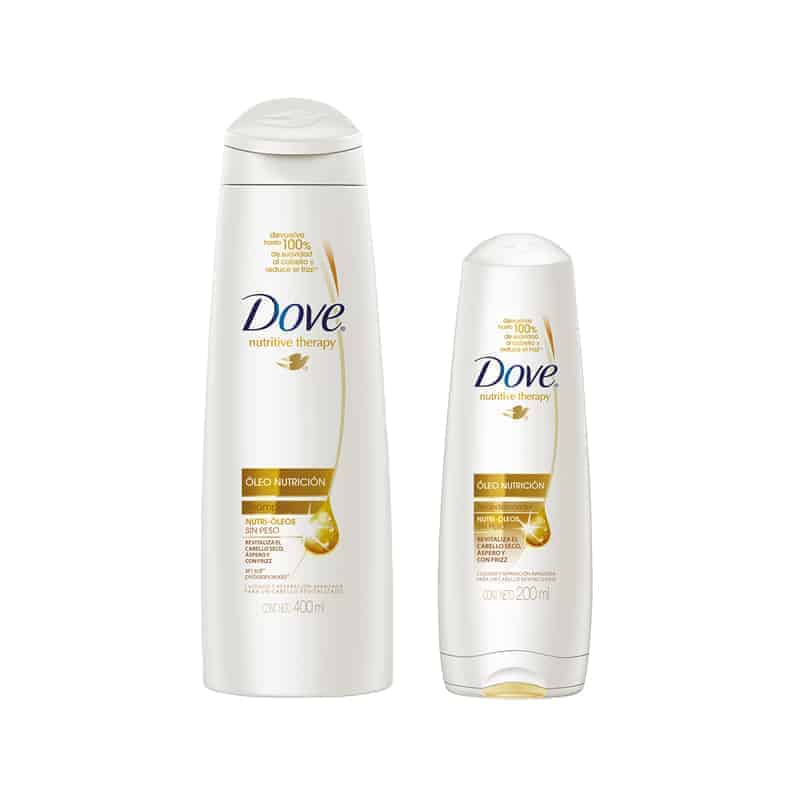 PRECIO ESPECIAL DOVE - Shampoo DOVE - OLEO NUTRICION x 400 mL + Acondicionador DOVE - OLEO NUTRICION x 200 mL