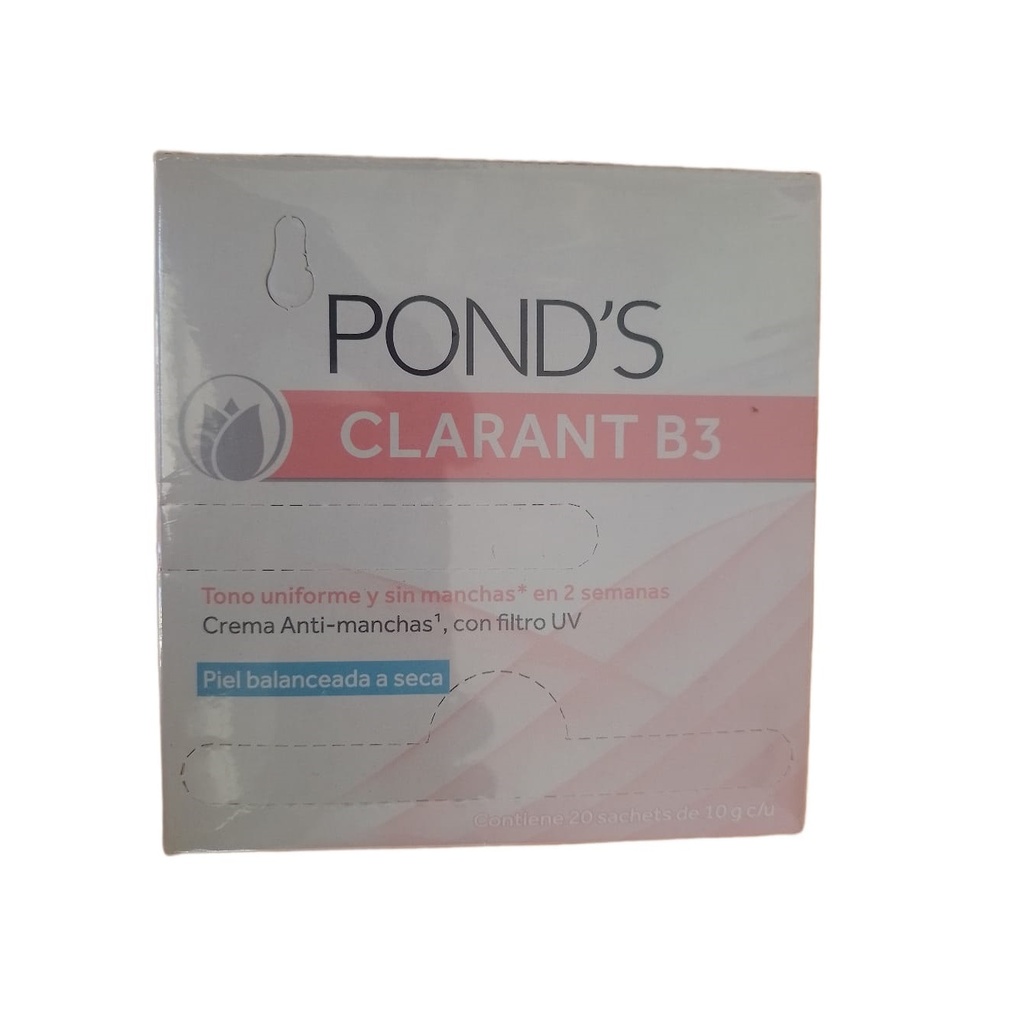 POND'S CLARANT B3 - Crema aclaradora con filtro UV PIEL NORMAL A GRASA x 10 g (copiar)