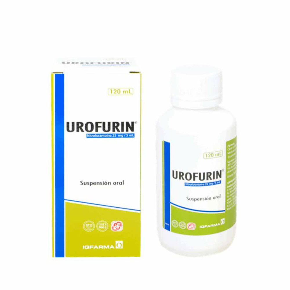UROFURIN - Suspension oral x 120 mL - 25 mg / 5 mL
