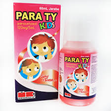 PARA TY KIDS - Jarabe via oral SABOR FRESA x 60 mL - 120 mg / 5 mL