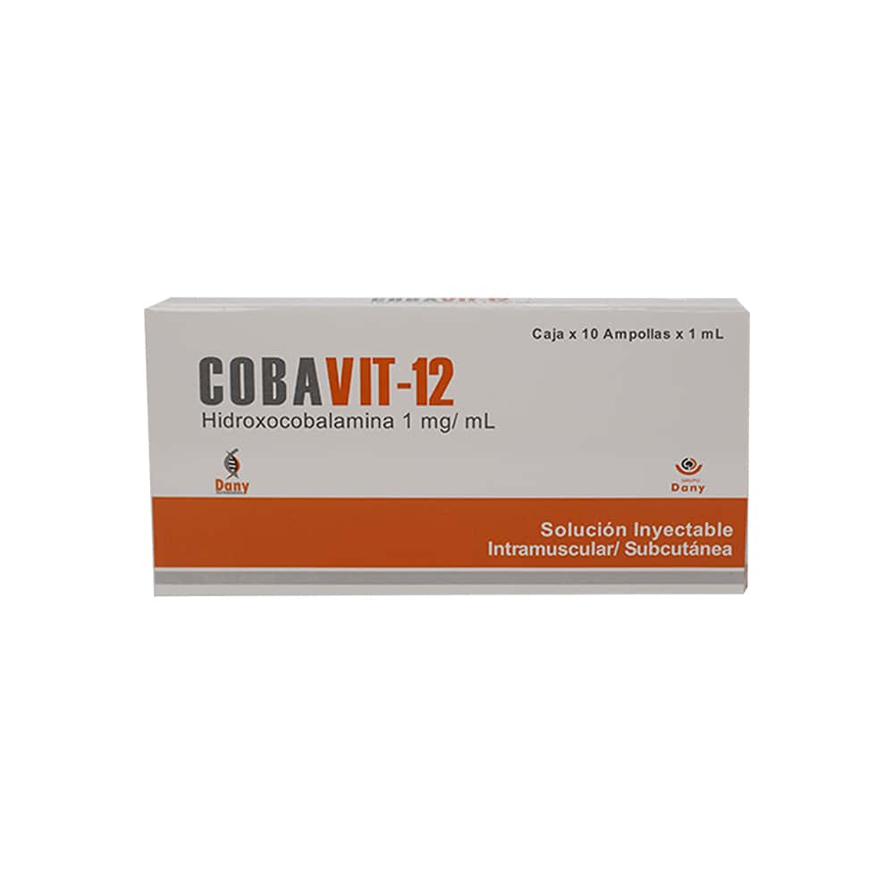 COBAVIT 12 - Solucion inyectable I.M. / Subcutanea - ampolla x 1 mL - 1 mg / mL