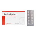 [AMLODIPINO PORTU] AMLODIPINO PORTUGAL - Tabletas caja x 100 - 10 mg