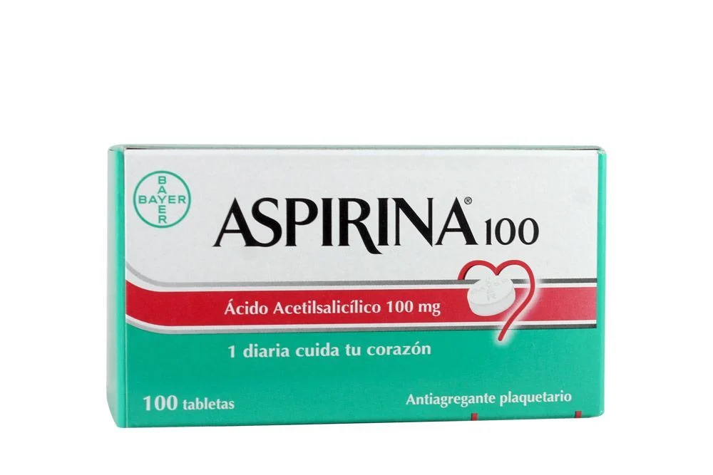 ASPIRINA 100 - Tabletas caja x 100 - 100 mg