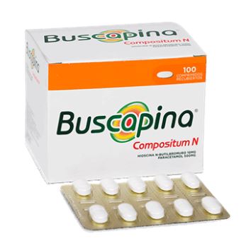 BUSCAPINA  COMPOSITUM N - Comprimidos recubiertos caja x 100 - 10 mg + 500 mg