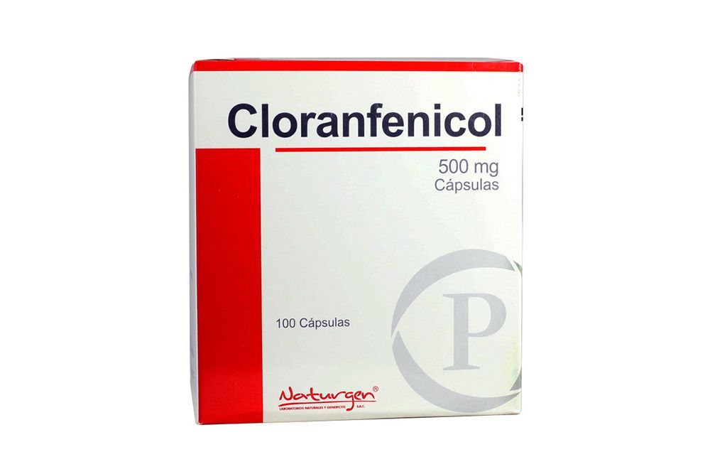 CLORANFENICOL - Capsulas caja x 100 - 500 mg