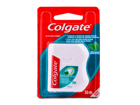 COLGATE - Hilo dental encerado - sabor MENTA x 50 m