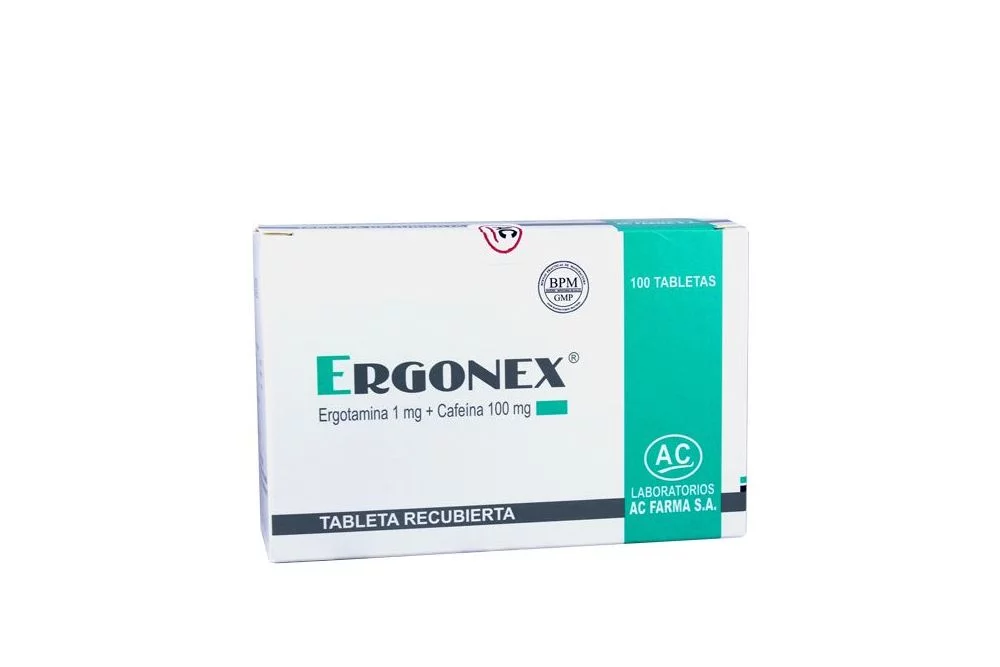 ERGONEX - Tabletas recubiertas caja x 100 - 1 mg + 100 mg