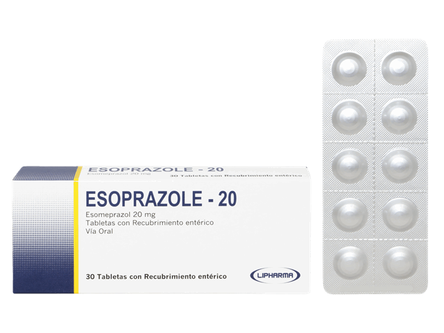 ESOPRAZOLE - 20 - Tabletas recubiertas caja x 30 - 20 mg