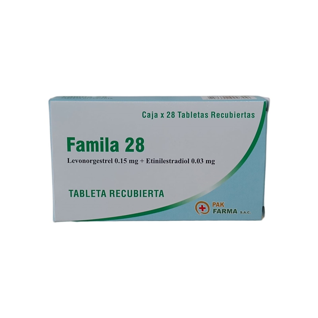 FAMILA 28 - Tabletas x 28 dias - 0.15 mg + 0.03 mg