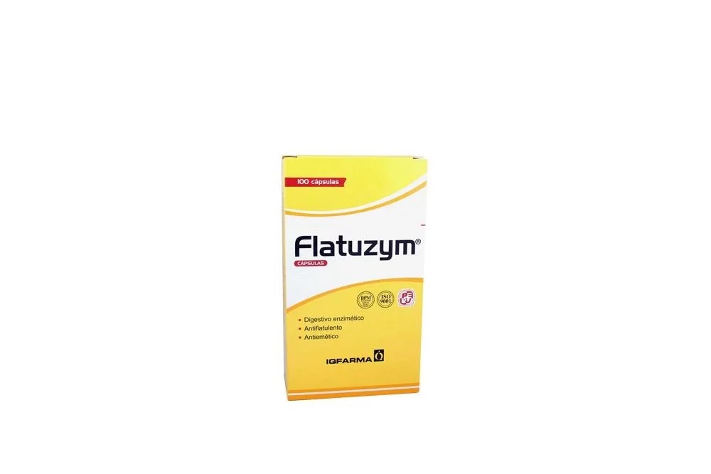 FLATUZYM - Capsulas caja x 100 - 7 mg + 30 mg + 25 mg + 40 mg