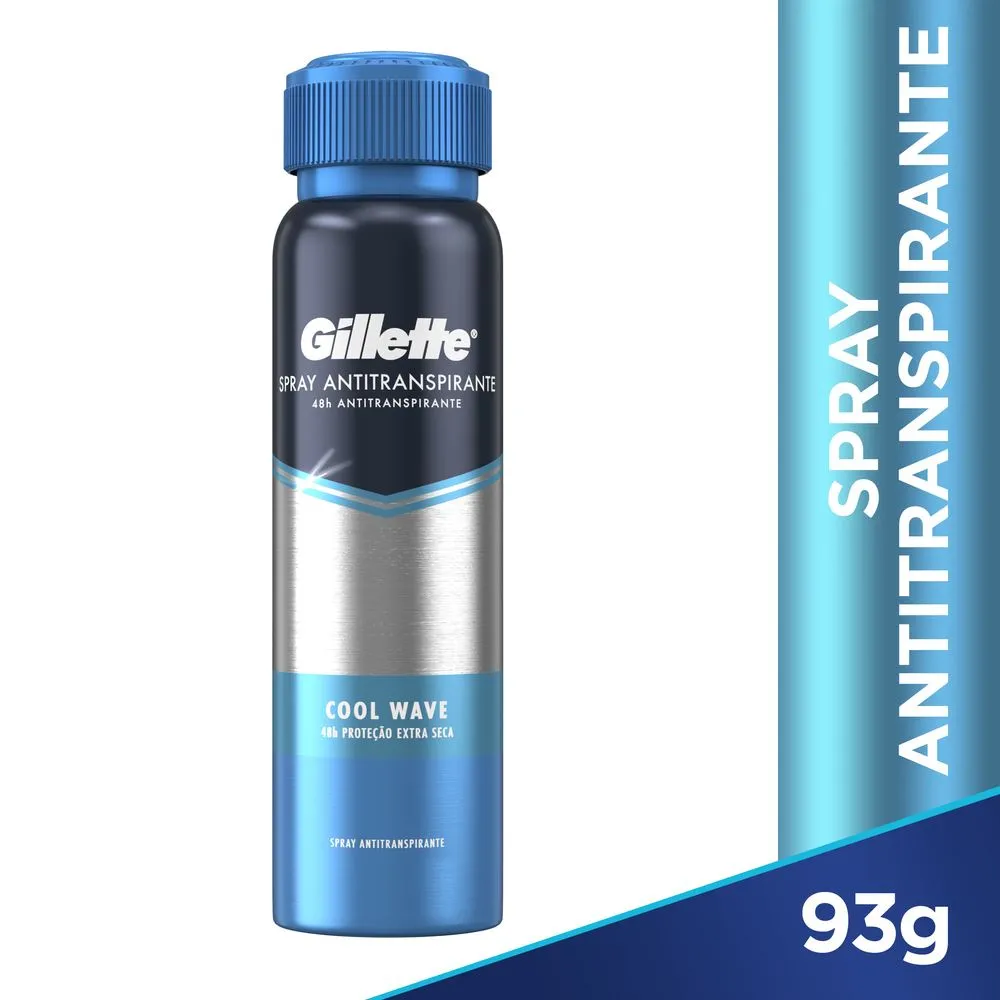 GILLETTE - Spray antitranspirante COOL WAVE x 93 g / 150 mL