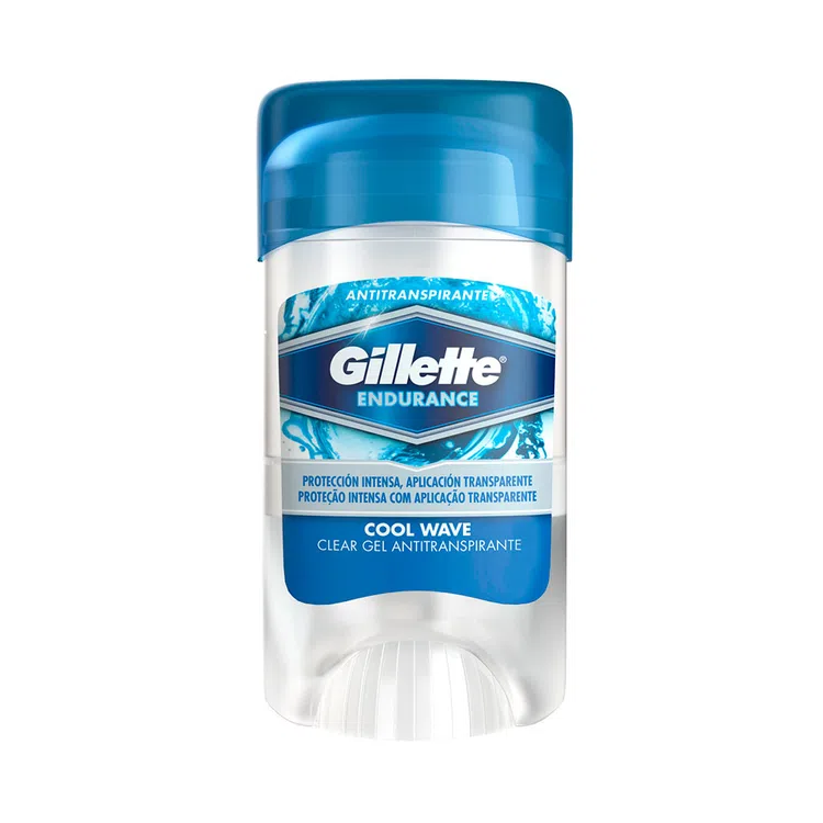 GILLETTE CLEAR GEL - Clear gel antitranspirante COOL WAVE 48 HRS x 45 g
