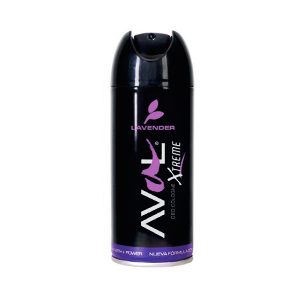 INTRA AVAL XTREME - Colonia desodorante corporal en aerosol LAVENDER x 115 g / 160 mL