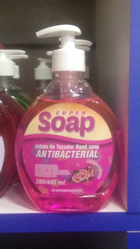 JABON LIQUIDO SOAP - Jabon liquido de tocador antibacterial x 380 mL - Tulipanes