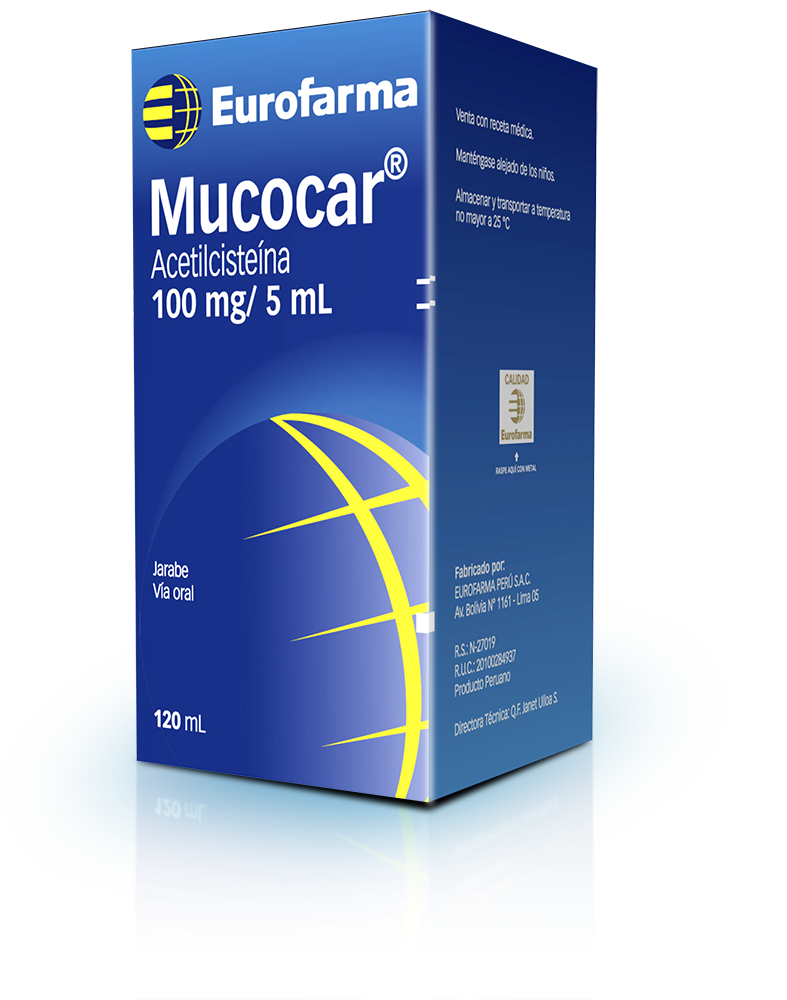 MUCOCAR - Solucion oral x 120 mL - 100 mg / 5 mL