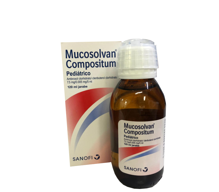 MUCOSOLVAN COMPOSITUM PEDIATRICO - Jar. x 120 mL - 7.5 mg + 0.005 mg / 5 mL