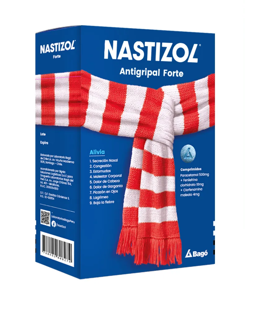NASTIZOL  COMPOSITUM FORTE - Comp. x 150 - 500 mg + 4 mg + 10 mg